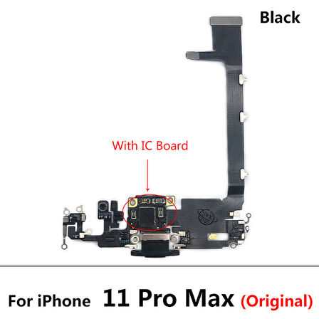 iPhone 11 PRO MAX FULL Şarj Soketi (SİYAH)
