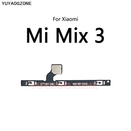 Xiaomi Mİ MİX 3 On Off Yan Ses Filmi