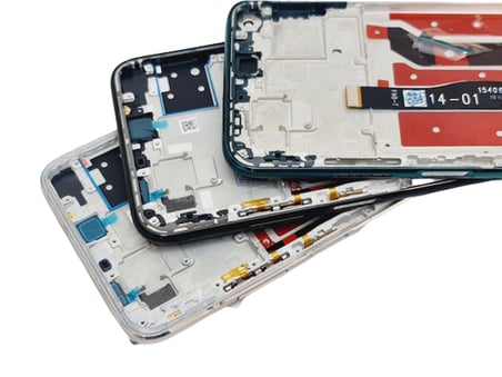 Tkgz Huawei Uyumlu P40 Lite Lcd Ekran Dokunmati (ORJİNAL ÇITALI TAMİR SETİ ) YEŞİL