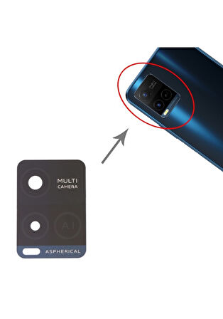 VİVO Y33S Arka Kamera Camı Lens Yapışkanlı