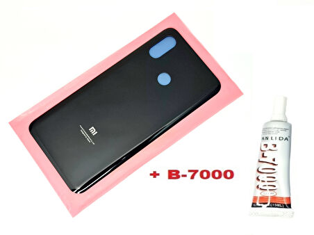 Xiaomi Mi 8 Arka Kapak Batarya Pil Kapağı (CAM+B-7000) SİYAH