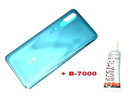 Xiaomi Mİ 10 Arka Kapak Batarya Pil Kapağı 5G (CAM+B-7000) MAVİ