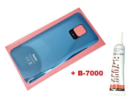 Xiaomi Redmi NOTE 9S NOTE 9 PRO Arka Kapak Batarya Kapağı (CAM+B-7000) GRİ