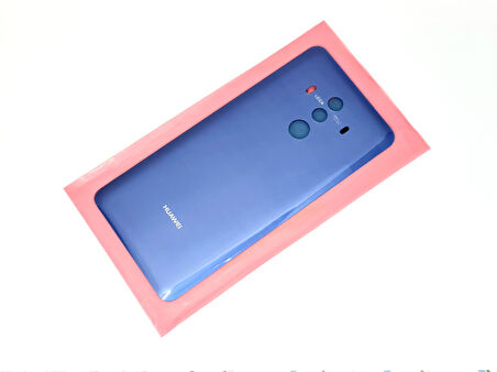 Tkgz Huawei Uyumlu MATE 10 Pro Arka Pil Batarya Kapağı (CAM+B-7000) MAVİ