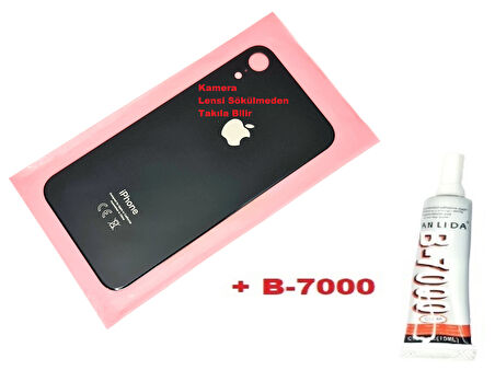 iPhone XR Arka Pil Batarya Kapağı (CAM+B-7000) SİYAH