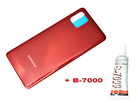 Samsung Galaxy NOTE 10 LİTE Arka Pil Batarya Kapağı (CAM+B-7000) KIRMIZI