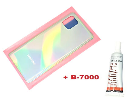 Samsung Galaxy NOTE 10 LİTE Arka Pil Batarya Kapağı (CAM+B-7000) GRİ