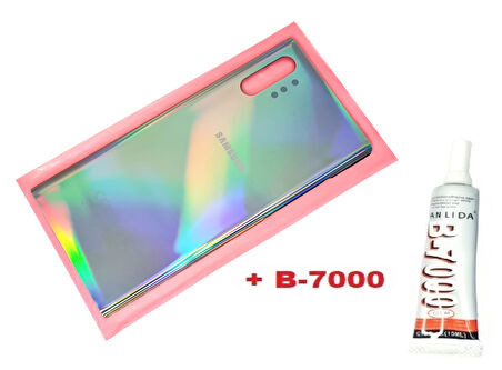 Samsung Galaxy NOTE 10 PLUS Arka Pil Batarya Kapağı (CAM+B-7000) GRİ