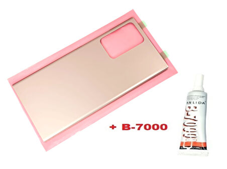 Samsung Galaxy NOTE 20 ULTRA Arka Pil Batarya Kapağı (CAM+B-7000) GOLD