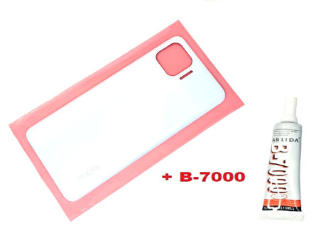 Oppo Reno 4 Lite Arka Kapak Batarya Pil Kapağı (B-7000) BEYAZ