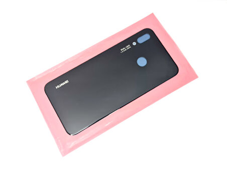 Tkgz Huawei Uyumlu P20 Lite Arka Pil Batarya Kapağı (CAM) SİYAH
