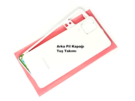 Samsung Galaxy A22 A225 4G KASA Aka Pil Batarya Kapağı (TAMİR SETİ) BEYAZ