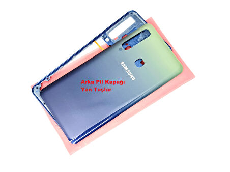Samsung Galaxy A9 A920 2018 KASA Arka Pil Batarya Kapağı (TAMİR SETİ) MAVİ