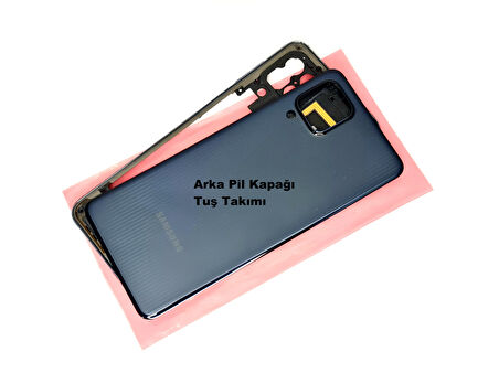 Samsung Galaxy M32 KASA Arka Pil Batarya Kapağı (TAMİR SETİ) SİYAH