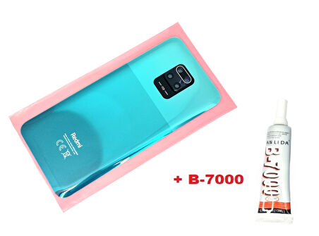 Xiaomi Redmi NOTE 9 PRO Arka Kapak Batarya Kapağı (LENSLİ CAM) (B-7000) YEŞİL