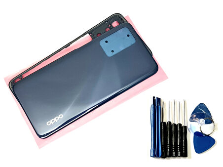 Oppo A16 KASA Arka Pil Batarya Kapağı (TAMİR SETİ) SİYAH