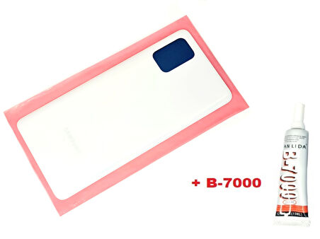 Samsung Galaxy A71 A715 Arka Pil kapağı (B-7000) BEYAZ