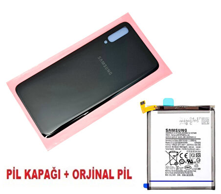 Samsung Galaxy A70 A 705 Arka Pil Batarya Kapağı + PİL SİYAH