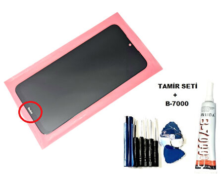 Xiaomi Redmi NOTE 8 Lcd Ekran Dokunmatik ORJİNAL (B-7000+Tamir Seti) SİYAH