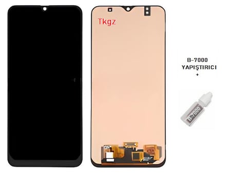 Tkgz - Samsung Galaxy M30 - SM-M305 Lcd Ekran Dokunmatik - A - Kalite + B-7000