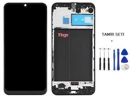 Tkgz - Samsung Galaxy M30 - SM-M305 Lcd Ekran Dokunmatik - A - Kalite ÇITALI + TAMİR SETİ