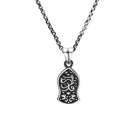 Nalı Şerif 925 Ayar Gümüş Kadın Kolye