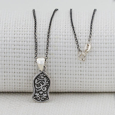 Nalı Şerif 925 Ayar Gümüş Kadın Kolye