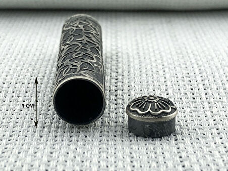 Silindir 925 Ayar Cevşen Muska Kabı Kolye