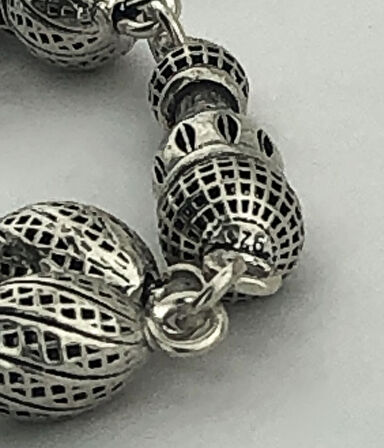 925 Ayar Gümüş Arpa Kesim Fizyon Tesbih Model 10