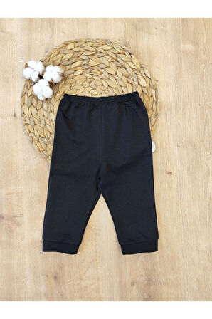 Erkek Bebek Takimi 2'li Uzun Kollu Pamuklu Kumaş Hediyelik Bebek Giyim 6-9-12-18-24-36