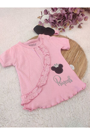 3'lü Kız Bebek Çocuk Takım Sweatli 3-6-9-12 Ay Bebek Takımları Kıyafetleri Giysileri