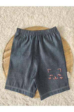 3'lü Kız Bebek Çocuk Takım Şort Tişört Kısa Kollu 3-6-9-12 Ay Bebek Takımları Kıyafetleri