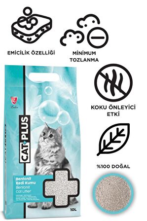 CatPlus Kokusuz Kedi Kumu 10 Lt x 4 Adet