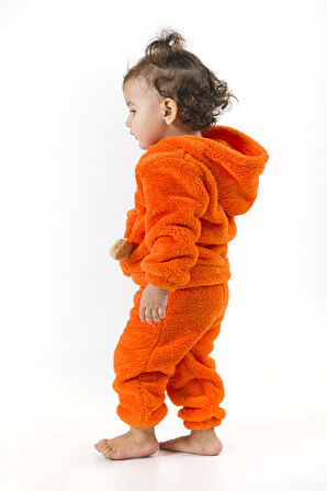 Welsoft Peluş Unisex Kışlık Bebek Takımları Çocuk Giyim Bebek Kıyafeti Çocuk Kostümü welsoft takım