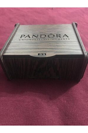 Pandora Tarz, Love Hayat Ağacı, Charmlı Bileklik, 3 Renk, Ahşap Kutu Içerisinde