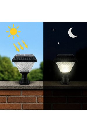 CT-7315 Solar Set Üstü Bahçe Armatürü Beyaz Işık