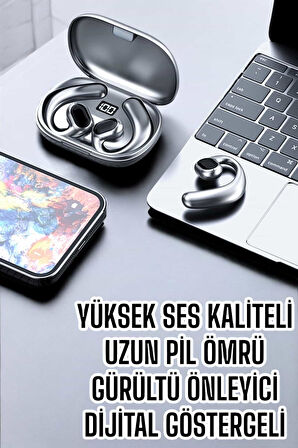 Bluetooth Kulaklık Küpe Görünümlü Yüksek Ses Kaliteli Gamer Kulaklık