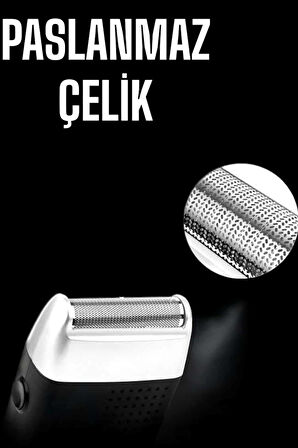 Tıraş Makinesi Islak Ve Kuru Kullanıma Uygun Kablosuz Taşınabilir