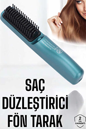 Sıkı Dişli Taşınabilir İyon Özelliği Seyahat Tipi Saç Düzleştirici Fön Tarak