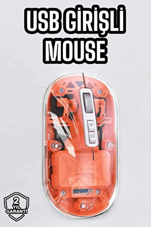 Sessiz Kablosuz USB Girişli Mouse Fare Yüksek Performanslı
