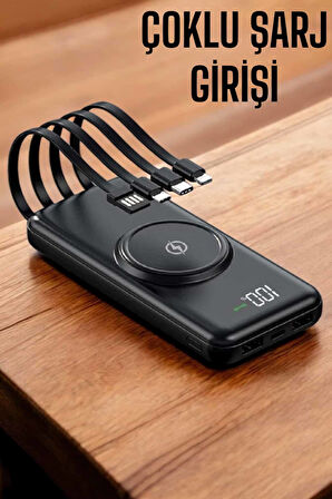 Powerbank Taşınabilir 10.000 Mah Hızlı Şarj Dijital Göstergeli