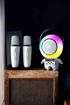 Çocuklara Özel Kablosuz Bluetooth Bağlantılı Karaoke Mikrofon