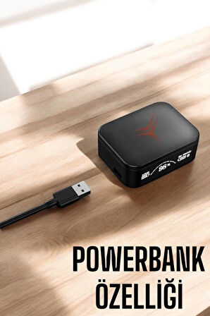 Bluetooth Kulaklık Powerbank Özelliği Yüksek Ses Kaliteli TWS Kulaklık