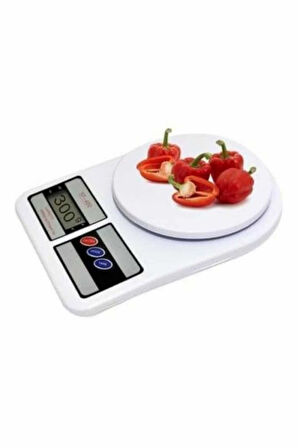 Mutfak Tartısı Dijital Göstergeli Hassas Tartı 10 Kg Kapasiteli