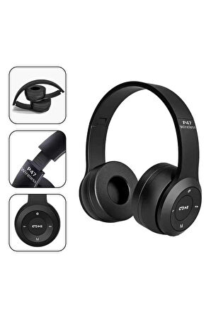 Kulak Üstü Bluetooth Kulaklık Yüksek Ses Kaliteli Ayarlanabilir