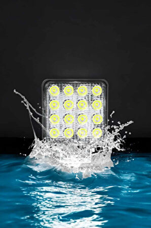 Tepe Lambası Tüm Araç Tiplerine Uygun Çalışma Lambası 16 Ledli