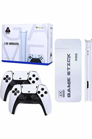 Game Stick 4K Retro Çift Kollu Atari Oyunlari +20000 Oyunlu Konsol Nostalji