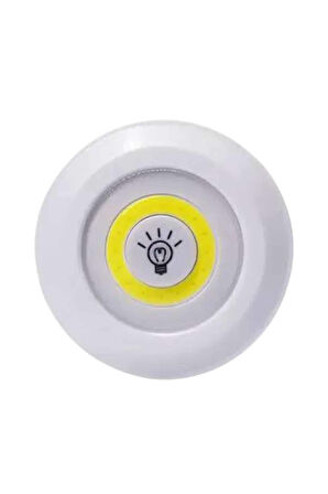 Led Lamba 3'lü Uzaktan Kumandalı Yapışkanlı