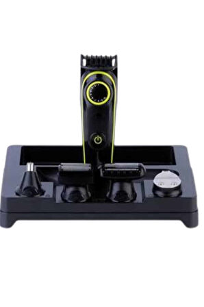 Saç Sakal Vücut Tıraş Makinesi 5in1 Kablosuz Burun Kulak Tıraş Makinesi