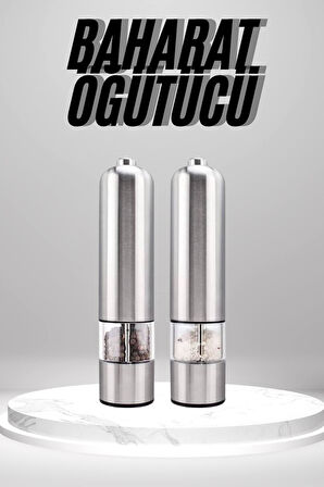 Otomatik Tuz ve Karabiber Öğütücü Baharat Öğütücü Tuz Karabiber Değirmeni